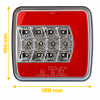 Štop lampa led novi tip desna crveno - bela