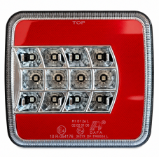 Štop lampa led novi tip leva crveno - bela