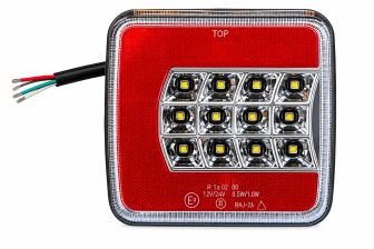 Štop lampa led novi tip desna crveno - bela