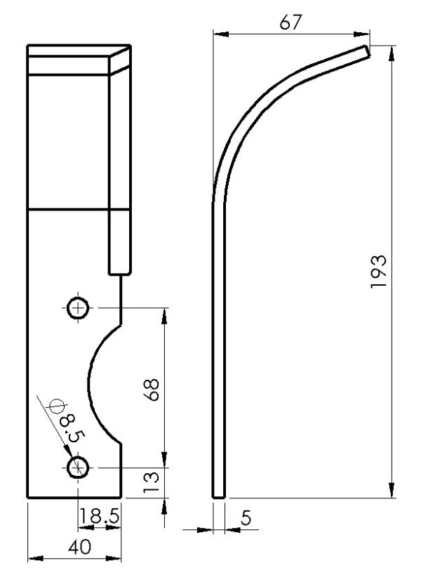 Noz Freze Benasi F 10 Levi