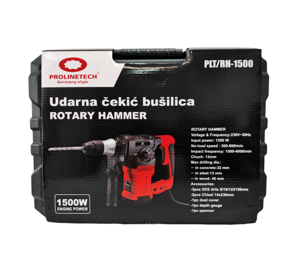 PROLINETECH Udarna čekic bušilica Germany Style PLT/RH-1500