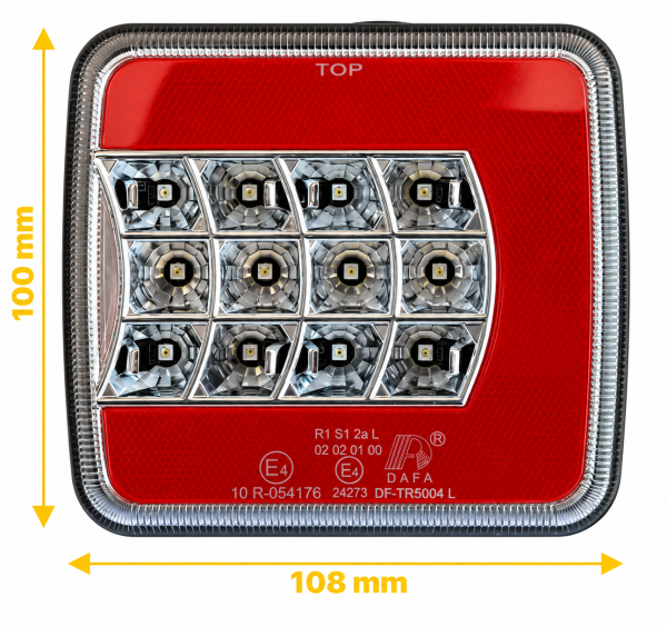 Štop lampa led novi tip leva crveno - bela