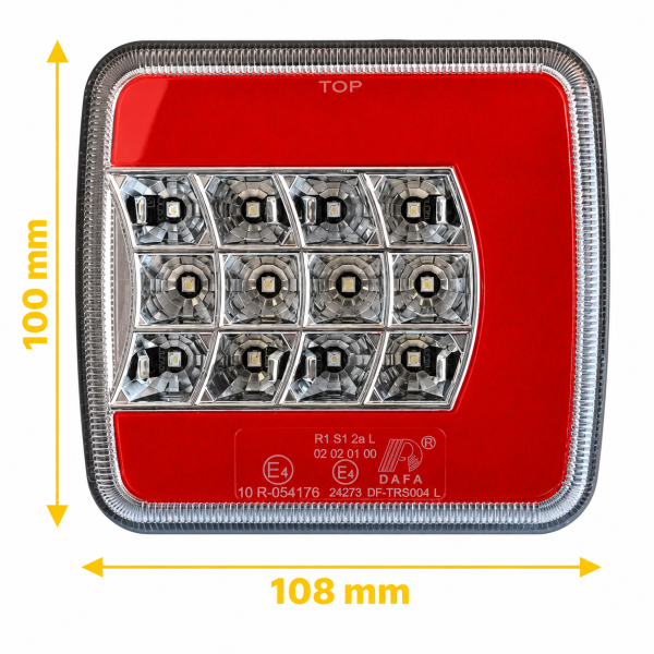 Štop lampa led novi tip desna crveno - bela